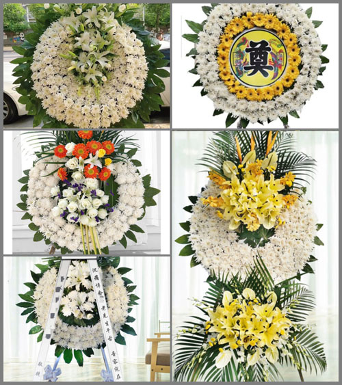 安徽铜陵市枞阳县白湖乡花圈速递